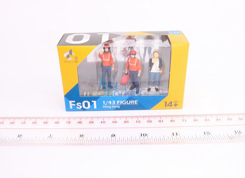 Load image into Gallery viewer, TINY City HK Scale 1/43 Figure Set 01 Firemen &amp; Lemon Tea Girl Model Figure
