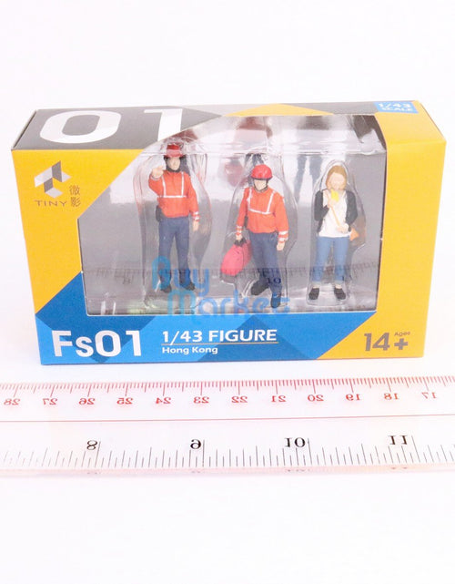 Load image into Gallery viewer, TINY City HK Scale 1/43 Figure Set 01 Firemen &amp; Lemon Tea Girl Model Figure
