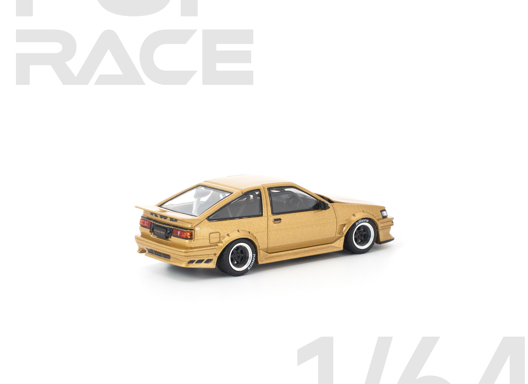 (Pre-order) POPRACE 1/64 RWB AE86 GOLD #PR640411 Diecast Model Car