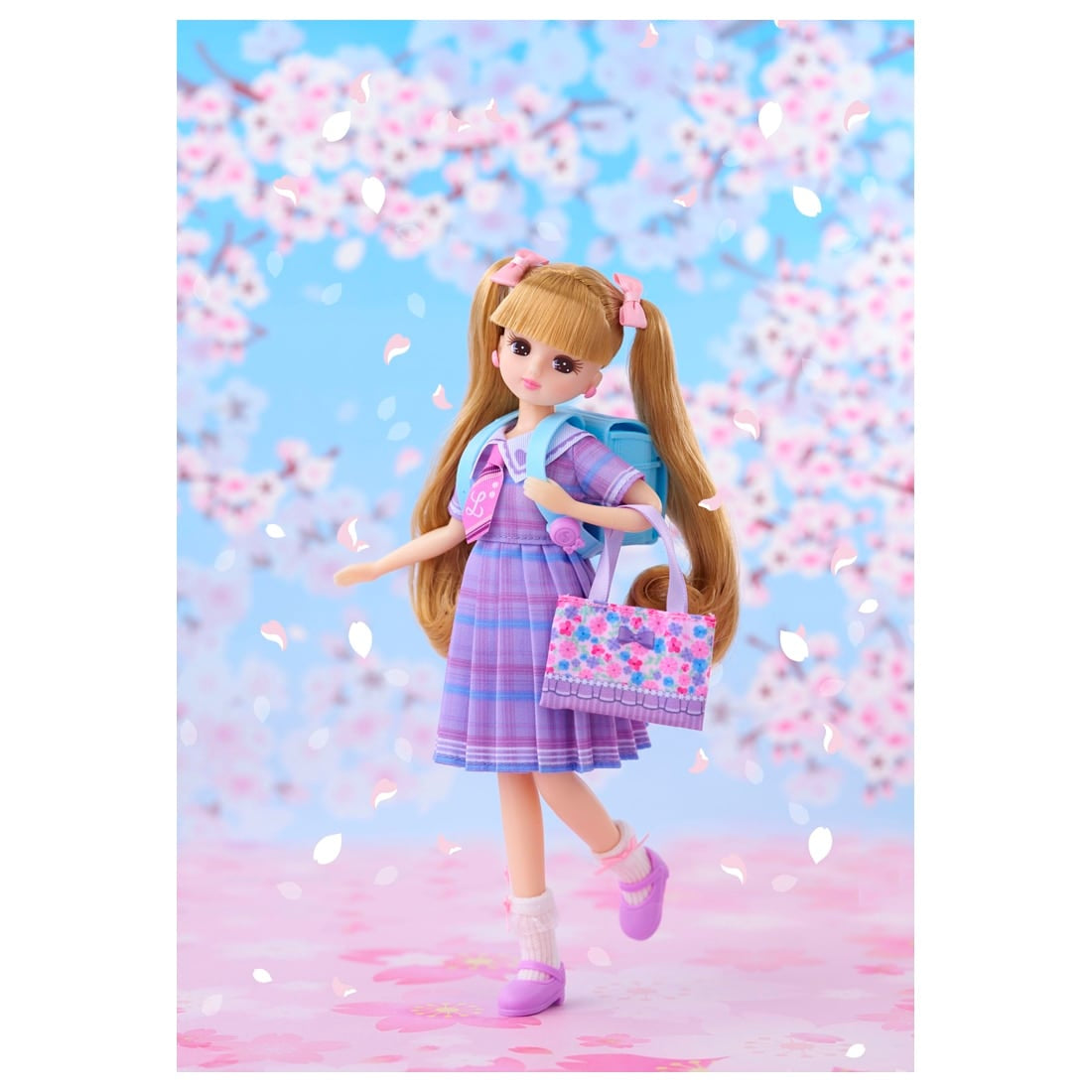 Takara Tomy Licca-chan Doll LD-08 Wakuwaku First Grader School Uniform Set Toy