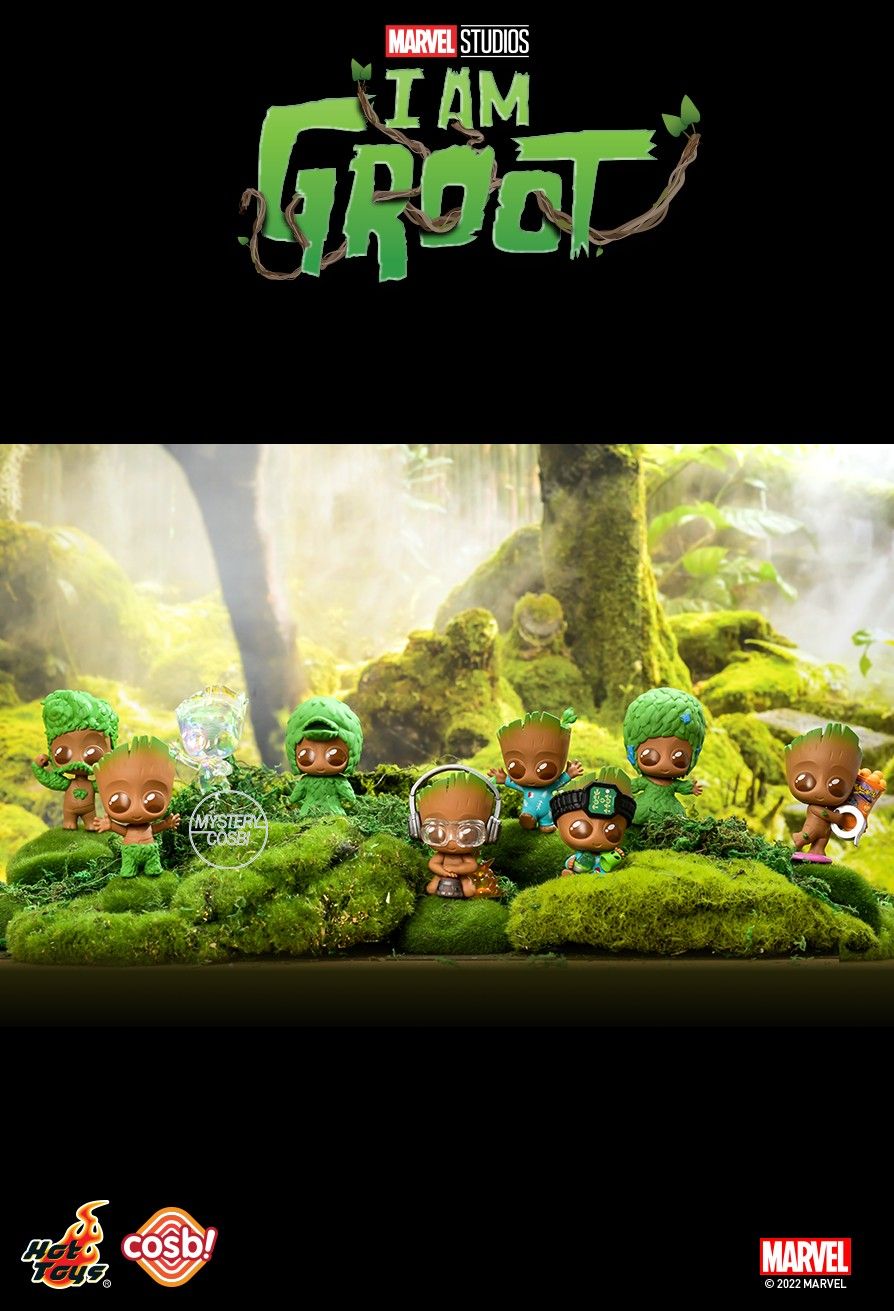 Hot Toys Cosbi Bobble-Head Collection : I Am Groot (set of 8)