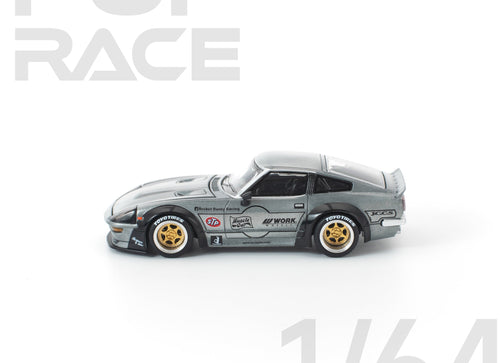Load image into Gallery viewer, (Pre-order) POP RACE 1/64 PANDEM 280ZX RAW METAL Diecast Model Car

