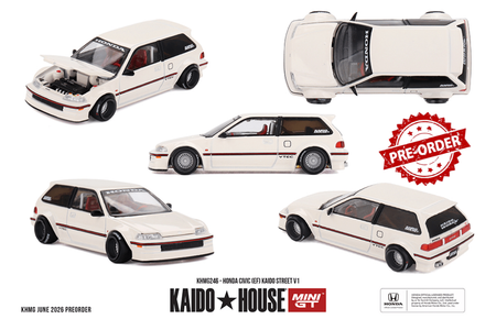 (Pre-order) Mini GT x Kaido House Honda Civic (EF) Kaido House V1 #KHMG246