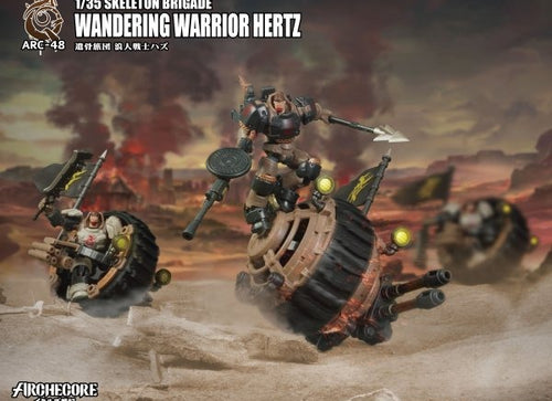 Load image into Gallery viewer, ARCHECORE ARC-48 Skeleton Brigade Wandering Warrior Hertz Action Figure Set
