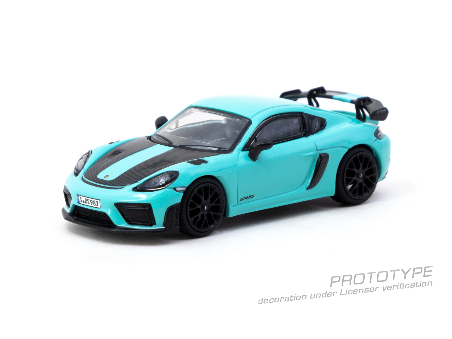 (Pre-order) Tarmac Works 1/64 Porsche Cayman GT4RS Mint Green Model Car