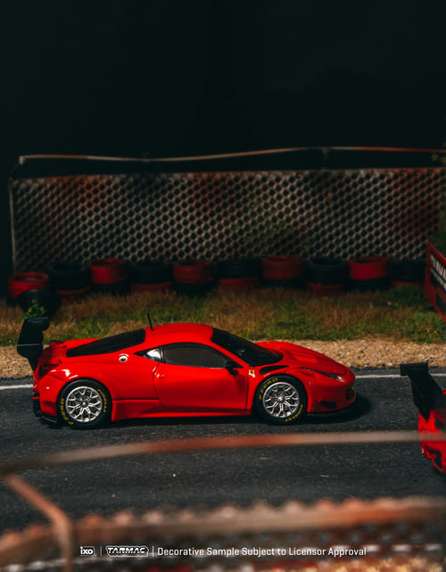 Load image into Gallery viewer, Tarmac Works 1/64 Ferrari 458 Italia GT3 Red Diecast Model Car
