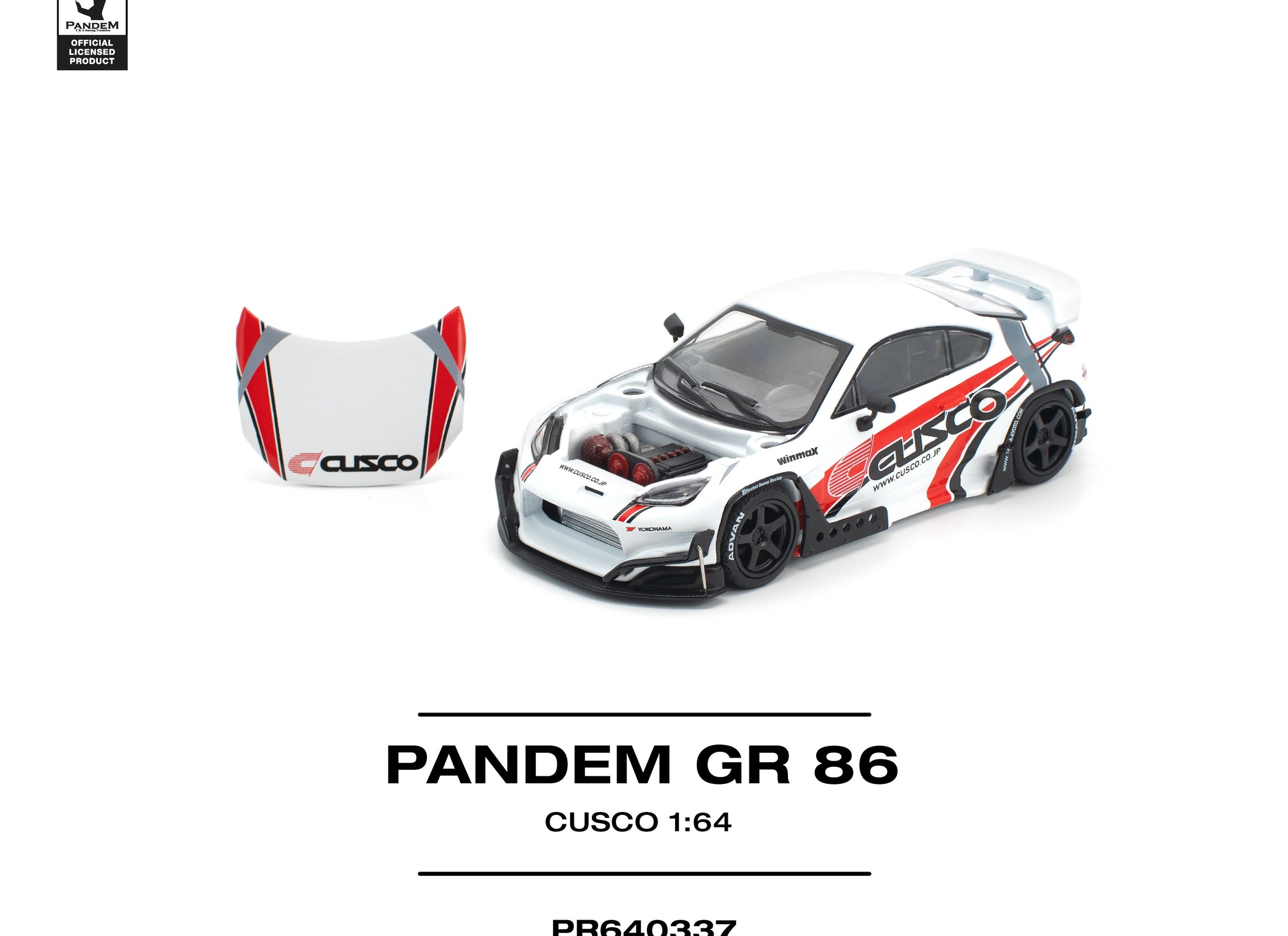 POPRACE 1/64 PANDEM GR86 - CUSCO Diecast Model Car