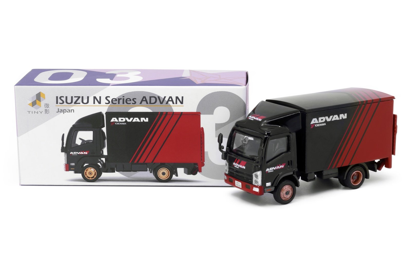 Tiny City JP3 Die-cast Model Car - ISUZU N Series (ADVAN)