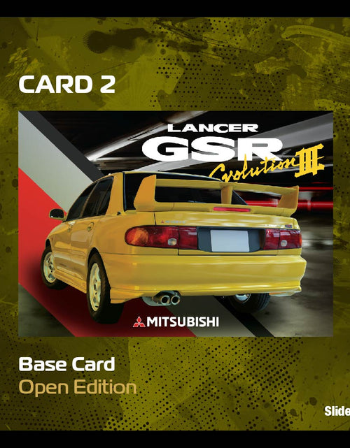Load image into Gallery viewer, Tarmac Works 1/64 Mitsubishi Lancer GSR Evolution III Yellow Model

