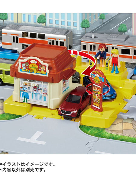 Takara Tomy Plarail Train Accessory J-12 Action Town Guruguru Drive Thru