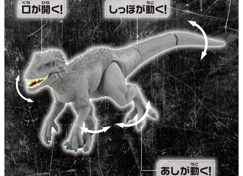 Load image into Gallery viewer, Takara Tomy ANIA Animal Jurassic World Indominus Rex Figure with Battle Card
