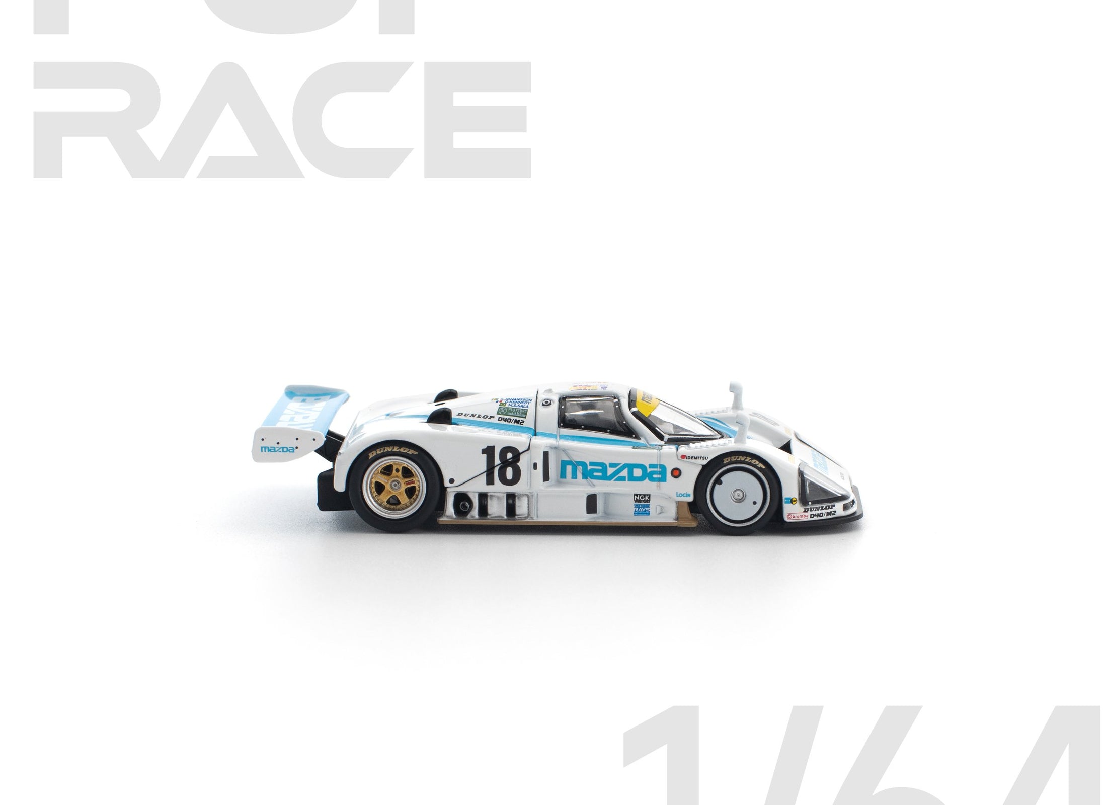 (Pre-order) POP RACE 1/64 MAZDA 787B 1991 LE MANS 24HRS #18 Diecast #PR640446