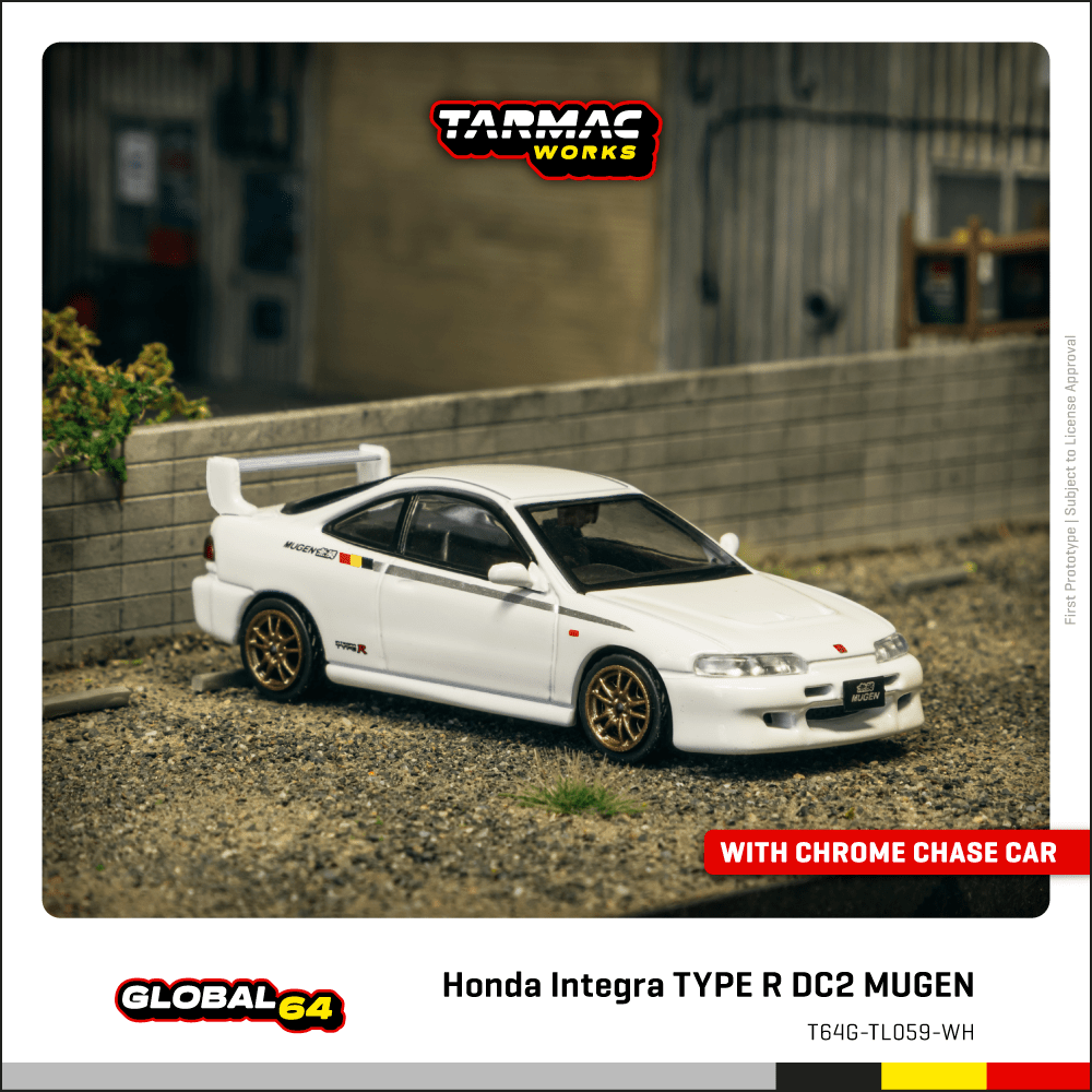 Tarmac Works 1/64 Honda Integra TYPE R DC2 MUGEN Championship White