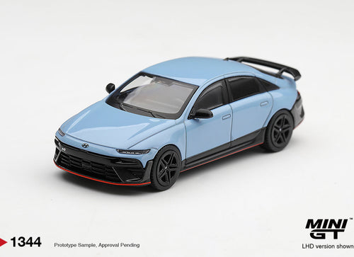 Load image into Gallery viewer, (Pre-order) Mini GT #1344 Hyundai Ioniq 6 N Performance Blue Pearl LHD
