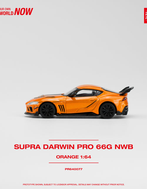 Load image into Gallery viewer, POPRACE 1/64 DARWIN PRO 66G NWB SUPRA ORANGE Diecast Model Car

