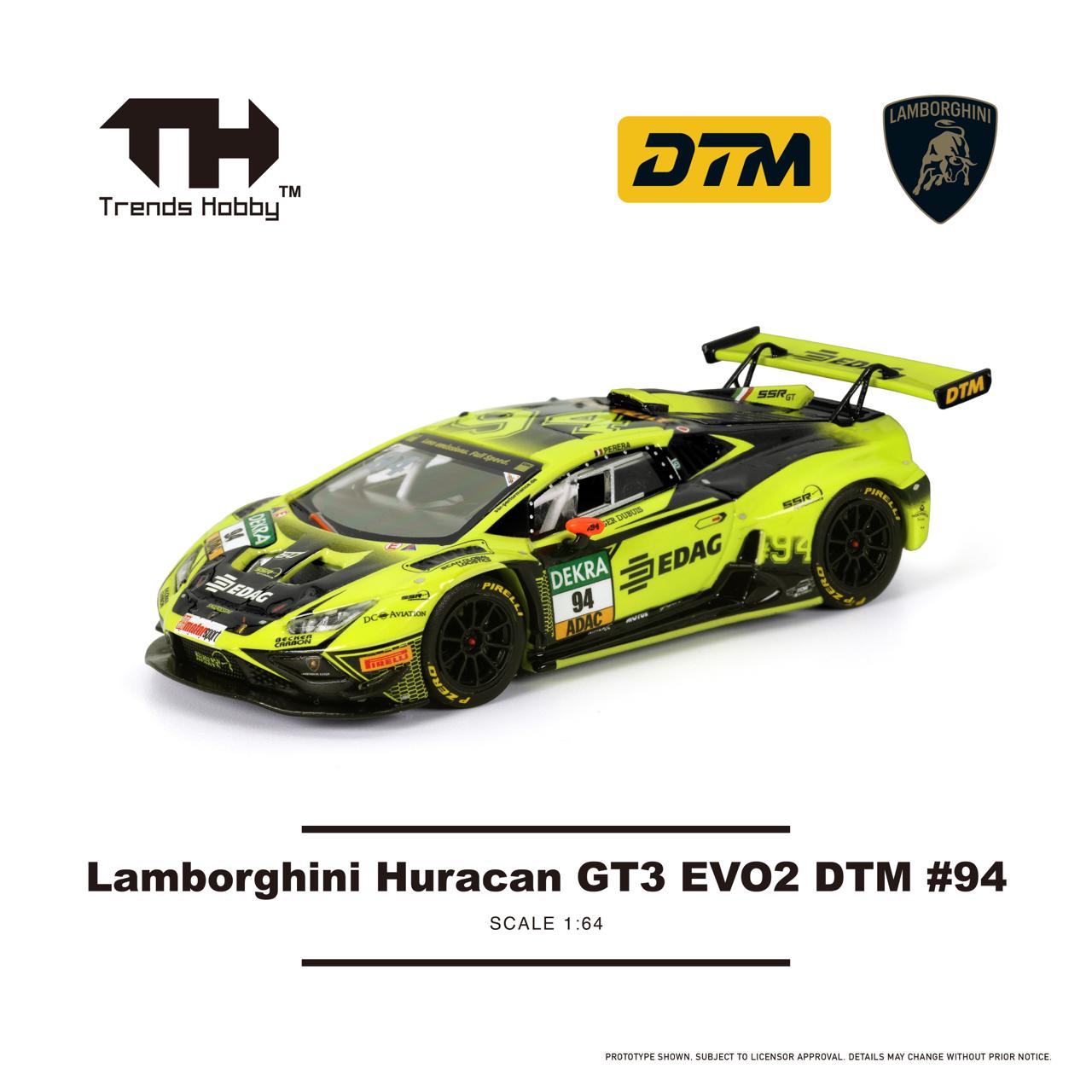 (Pre-order) Trends Hobby Diecast 1/64 Lamborghini Huracan GT3 EVO2 DTM #94