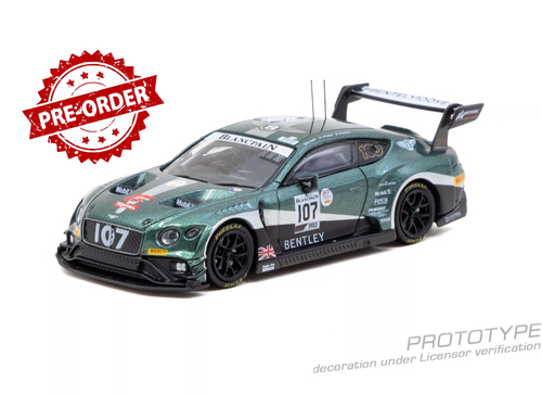 Load image into Gallery viewer, (Pre-order) Tarmac Works 1/64 Bentley Continental GT3 24 Hours of Spa 2019
