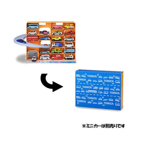 Tomica World Takara Tomy 3D Panorama Bag Case Playset can contain 19 car diecast