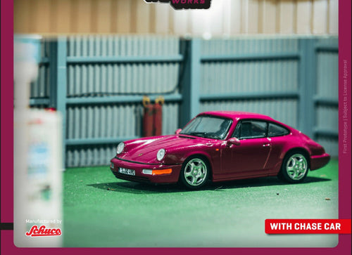 Load image into Gallery viewer, (Pre-order) Tarmac Works 1/64 Porsche 911 964 RS  Ruby Star Diecast Model Car
