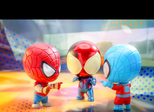 Load image into Gallery viewer, Hot Toys Marvel SPIDER-MAN: ACROSS THE SPIDER-VERSE COSBI BOBBLE-HEAD SET 1
