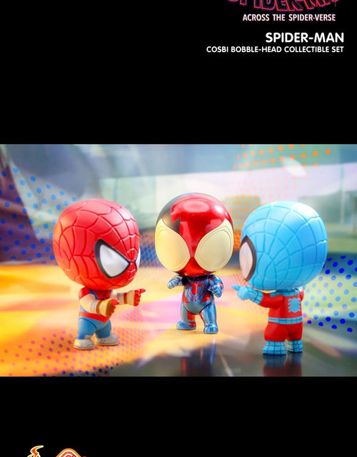 Load image into Gallery viewer, Hot Toys Marvel SPIDER-MAN: ACROSS THE SPIDER-VERSE COSBI BOBBLE-HEAD SET 1
