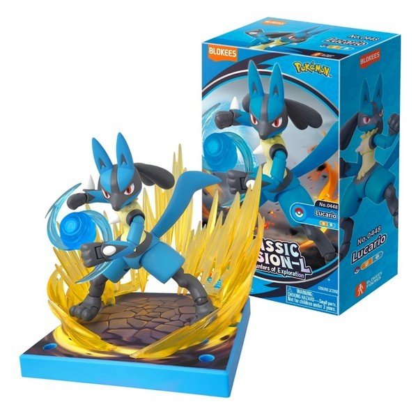 Blokees Pokemon Classic Version-L Lucario Buildable Action Figure Model Kit