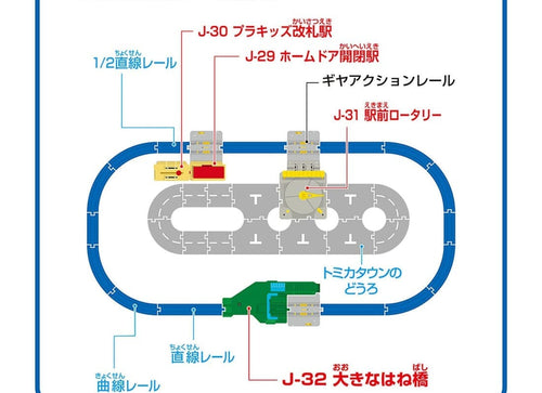 Load image into Gallery viewer, Takara Tomy Plarail Train Accessory J-32 Action Town Big Drawbridge

