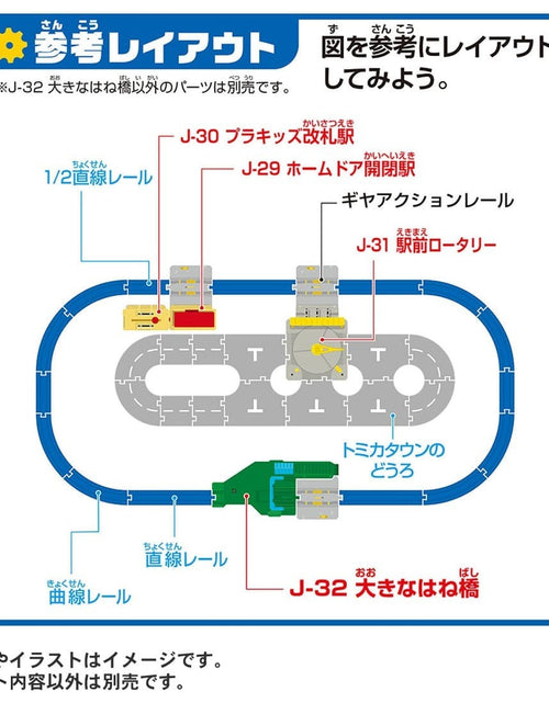 Load image into Gallery viewer, Takara Tomy Plarail Train Accessory J-32 Action Town Big Drawbridge

