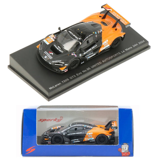 Sparky 1/64 McLaren 720S GT3 Evo No.95 UNITED AUTOSPORTS Le Mans 24H 2024 #Y395