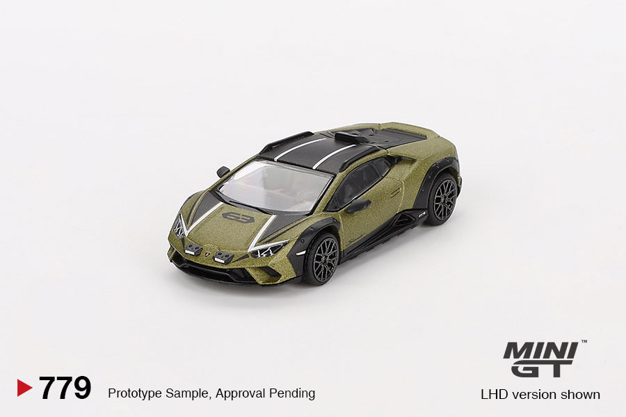 Mini GT #779 1/64 Lamborghini Huracan Sterrato Verde Gea Matt LHD