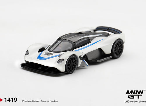 Load image into Gallery viewer, (Pre-order) Mini GT #1419 Aston Martin Valkyrie Escaping White Diecast Model Car
