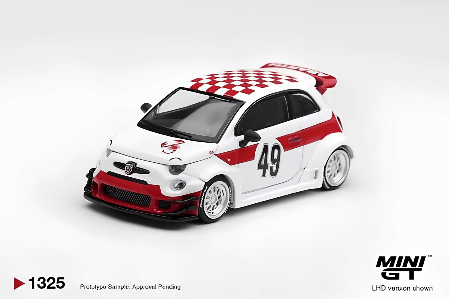 (Pre-order) Mini GT 1/64 #1325 Abarth 595 LB-WORKS x Abas Works 1000 Tribute RHD