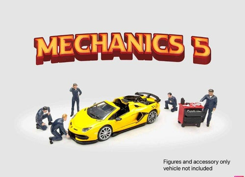 Load image into Gallery viewer, American Diorama 1:64 Figure Set: Mechanics 5 AD-2435
