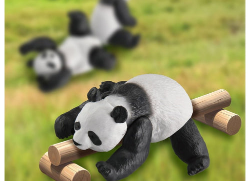 Load image into Gallery viewer, Takara Tomy Ania AL-27 Giant Panda with Bamboo Animal Figure
