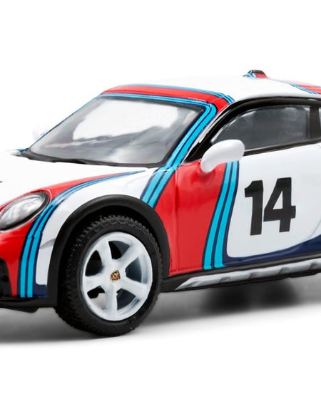 Sparky x TINY 1/64 Porsche 911(992) Dakar Martini Rallye 1978 Diecast Model Car