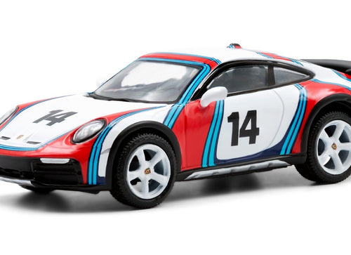 Load image into Gallery viewer, Sparky x TINY 1/64 Porsche 911(992) Dakar Martini Rallye 1978 Diecast Model Car
