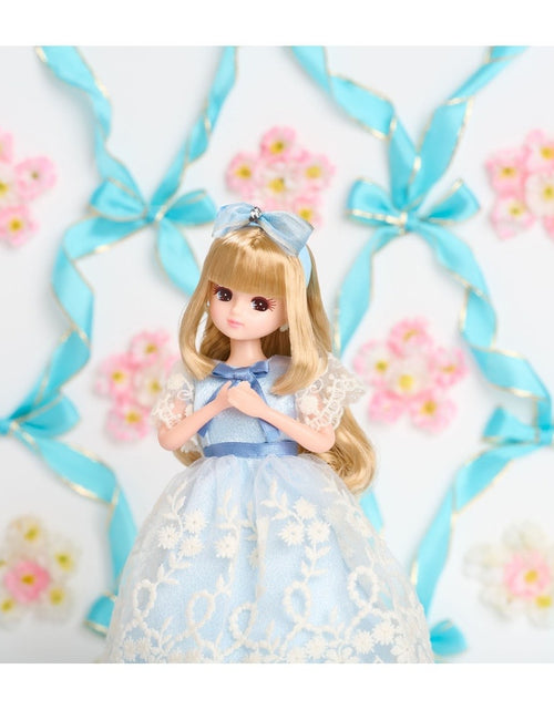 Load image into Gallery viewer, Takara Tomy Licca Licca-chan LD-09 Classical Blue Ribbon Dress up Doll Japan
