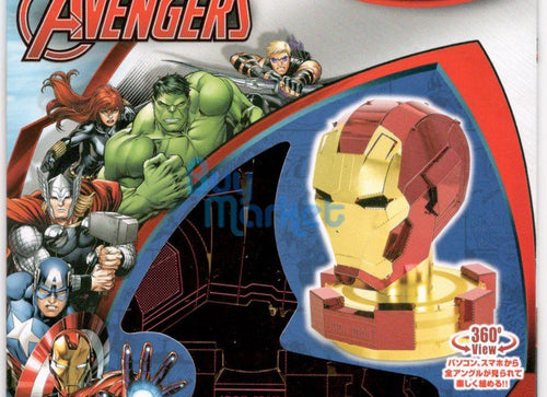 Load image into Gallery viewer, Tenyo Metallic Nano 3D Puzzle R-ME-03M Marvel Iron Man Helmel Painted Figure

