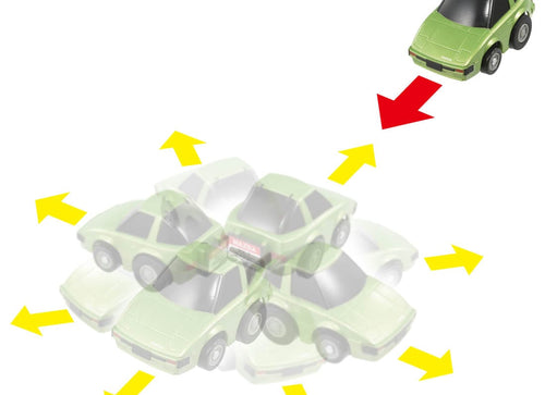 Load image into Gallery viewer, Takara Tomy Tomica ChoroQ Pull Back Diecast e-08 Mazda RX-7 (SA22C) (1st)
