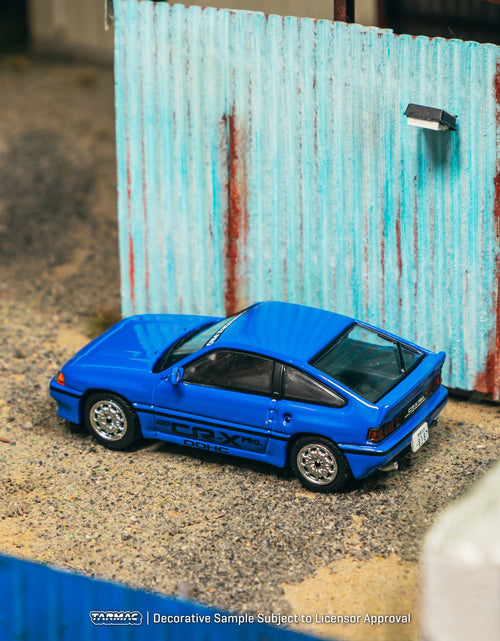 Load image into Gallery viewer, Tarmac Works 1/64 HONDA Ballade Sports MUGEN CR-X PRO Blue Model Car
