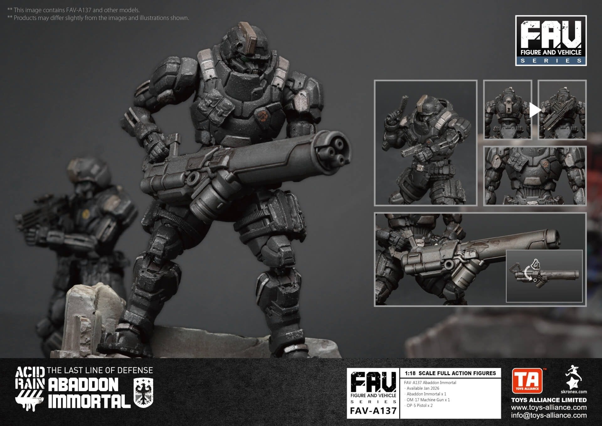 Acid Rain x Toy Alliance FAV-A137 Abaddon Immortal Figure Set