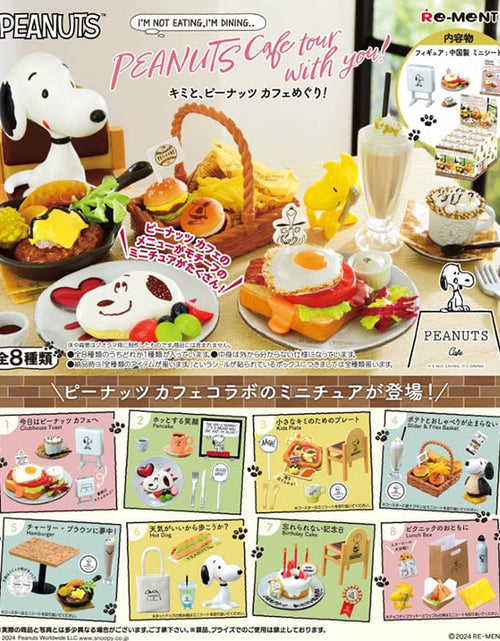 Load image into Gallery viewer, Re-Ment Snoopy Peanuts Cafe Tour with you! (Complete Set of 8)
