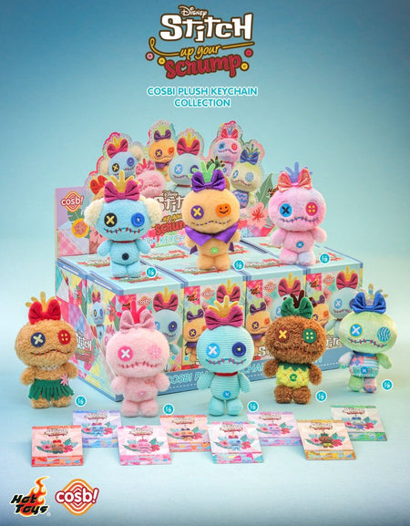 Hot Toys Disney Stitch Up Your Scrump Cosbi Plush Keychain Collection (Full set)