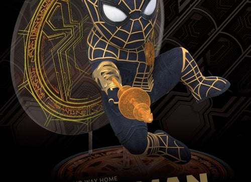 Load image into Gallery viewer, Beast Kingdom EA-041 Spider-Man: No way home Spider-Man Black &amp; Gold Suit
