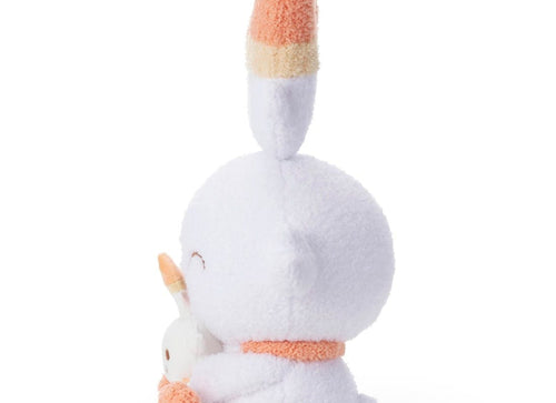 Load image into Gallery viewer, Takara Tomy Pokemon Soft Plush Toy Pokepeace Basic Scorbunny w/ mini Plush Ver
