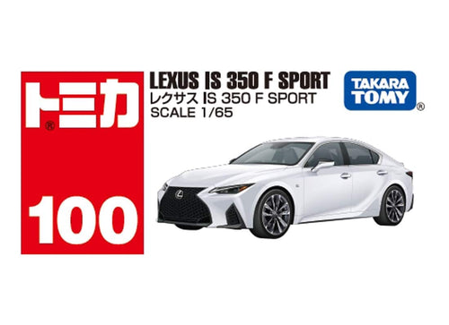 Load image into Gallery viewer, Takara Tomy Tomica 1/65 #100 Lexus IS 350 F Sport White Diecast Model Car
