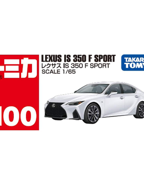 Load image into Gallery viewer, Takara Tomy Tomica 1/65 #100 Lexus IS 350 F Sport White Diecast Model Car
