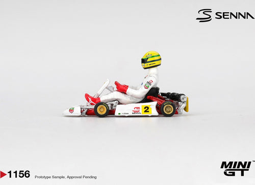 Load image into Gallery viewer, (Pre-order) MINI GT #1156 Senna Kart #2 Ayrton da Silva 1993 Masters of Paris
