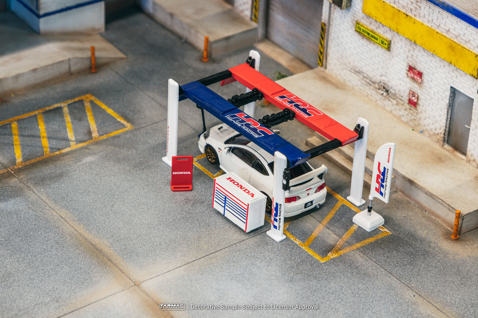 Tarmac Works 1/64 Garage tools set  Honda Racing Diorama