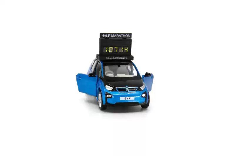 Tiny City Exhibition Exclusive Diecast Car: BMW i3 Clock Car HK Half Marathon